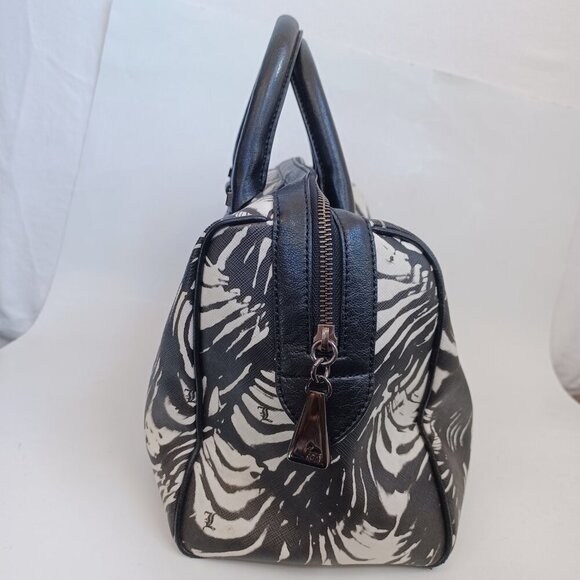 L.A.M.B. Bag by Gwen Stefani Black White Satchel Handbag Purse Luxury Designer - Picture 10 of 15